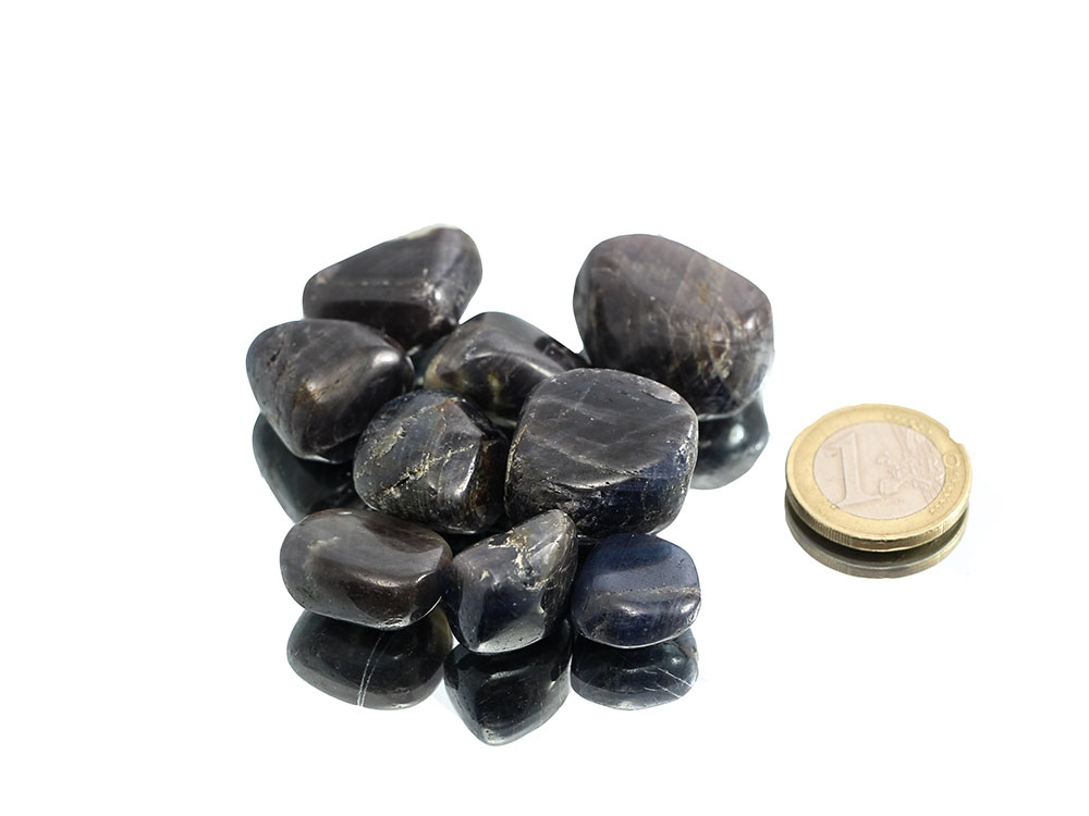 Saphir Trommelsteine 0,1 kg